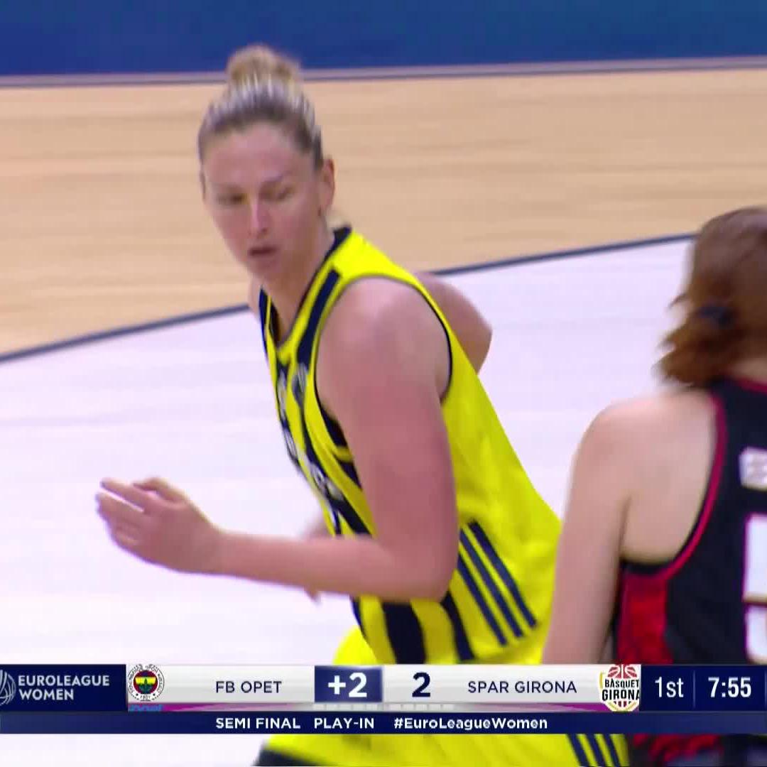 The Belgian pick'n'roll is automatic at this point 🤤 #EuroLeagueWomen x Fenerbahçe Opet