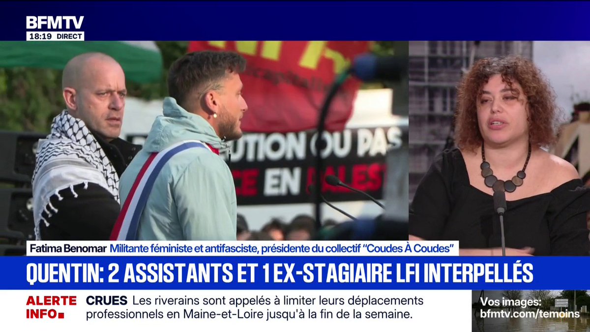 Mort de Quentin Deranque: "Je ne vois pas pourquoi Raphaël Arnault, par effet indirect, devrait démissionner", estime Fatima Benomar, militante féministe et antifasciste