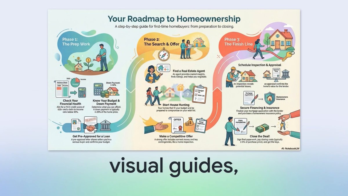 A new home for all your real estate questions 🏡 Introducing a featured notebook from Zillow for first-time home buyers! Explore expert insights from Zillow on how to prepare for buying, evaluate your finances, understand the market, avoid common pitfalls, & more! Access it here: