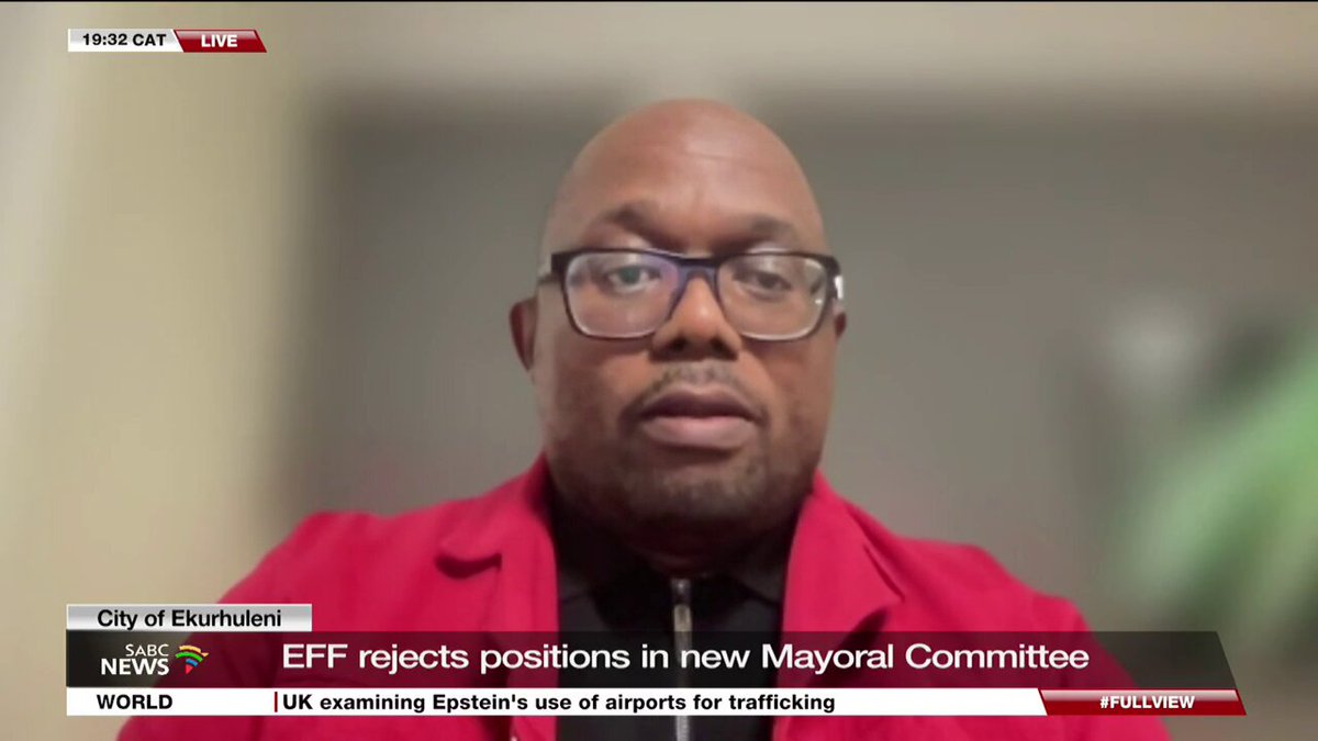 WATCH | Convenor of deployees for the EFF in Gauteng, Dr Mgcini Tshwaku, says that Ekurhuleni mayor Nkosindiphile Xhakaza lacks leadership qualities and does not consult anyone. His remark follows the EFF's rejection of positions on the new mayoral committee.