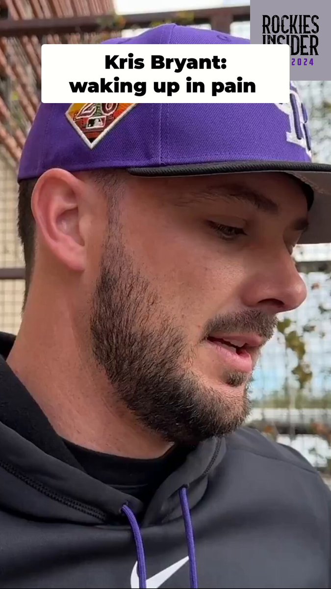 Kris Bryant said the pain he feels daily is like “being electrocuted in my whole body.” Bryant, 34, has played 170 games in four seasons with the Rockies. It seems unlikely that he’ll ever play in the Majors again due to his lumbar degenerative disc disease. 🎥: Kevin Henry