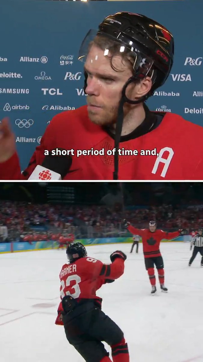 "That's a huge goal by Zuke, and obviously a bigger one by Mitch" 🇨🇦 Connor McDavid says the team always had an "underlying belief" they'd win 🙌 Olympic Hockey presented by Ozempic