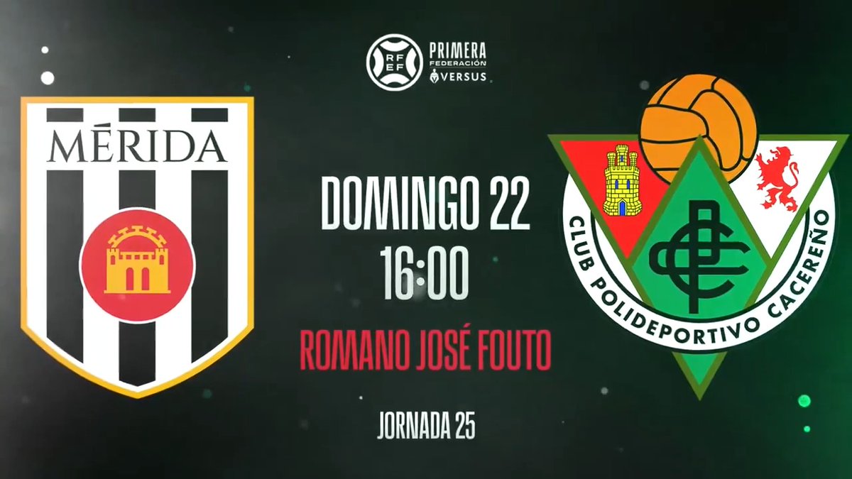 💚 Esto es… 🤍 ¡𝗨𝗡 𝗗𝗘𝗥𝗕𝗜 𝗗𝗘 𝗘𝗫𝗧𝗥𝗘𝗠𝗔𝗗𝗨𝗥𝗔! 🖤 CP Cacereño 🟢🐉 ⚔️ A.D. Mérida #PrimeraFederación | #VersusELearning