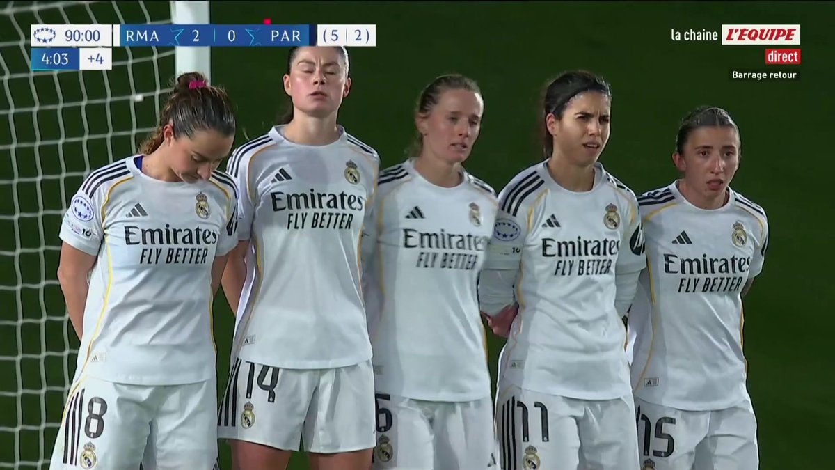 C’est terminé pour le Paris FC, éliminé de la Ligue des champions après cette défaite 2-0 contre le Real Madrid. Les Parisiennes, rapidement réduites à 10, n’ont pu faire mieux dans ce match de play-offs