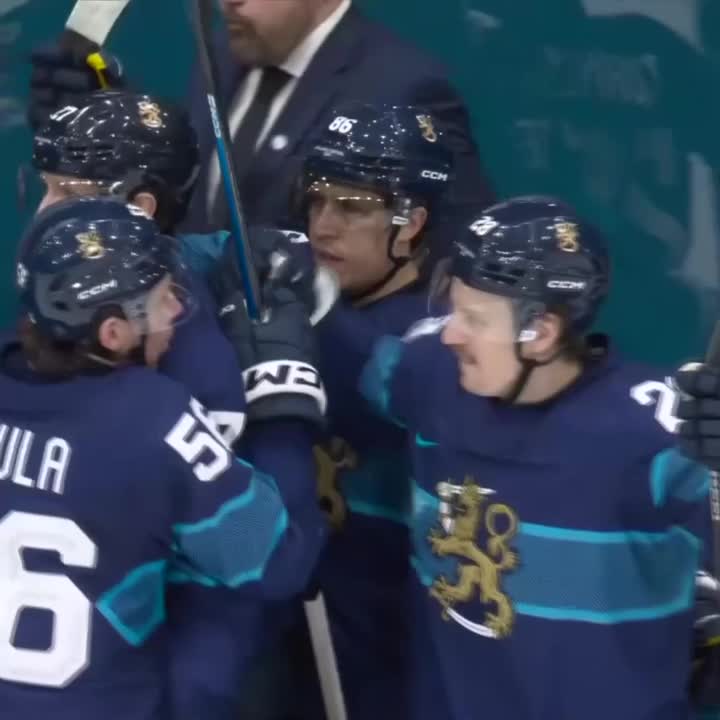 YOU WANT OVERTIME? YOU GOT OVERTIME. 🔥 FINLAND COMES BACK FROM DOWN 2-0 IN THE THIRD TO EQUALIZE.