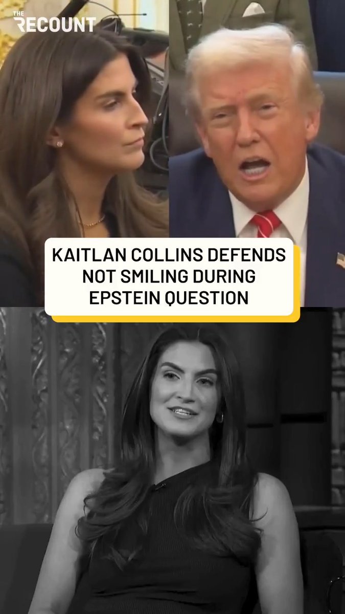 CNN’s Kaitlan Collins is defending herself after President Trump attacked her for not smiling more: “I don’t think it’s a controversial opinion that you shouldn’t smile when you’re asking questions about a sex trafficker and sexual assault victims.”