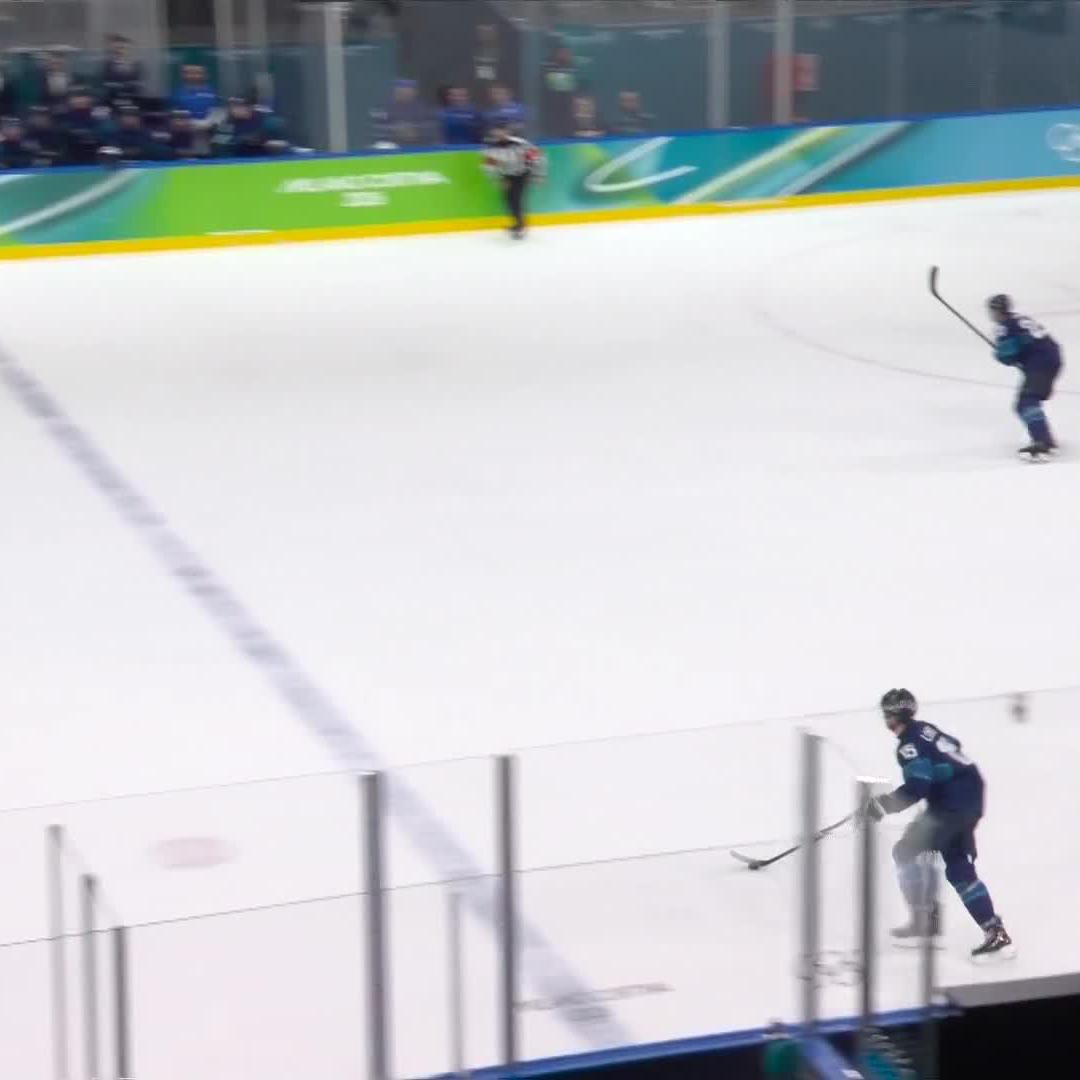 DOWN 2-0 WITH SEVEN MINUTES LEFT IN THE THIRD, THE REIGNING GOLD MEDALISTS SURVIVE 3-2 IN OT. 🇫🇮 WHAT A DAY FOR OLYMPIC HOCKEY.