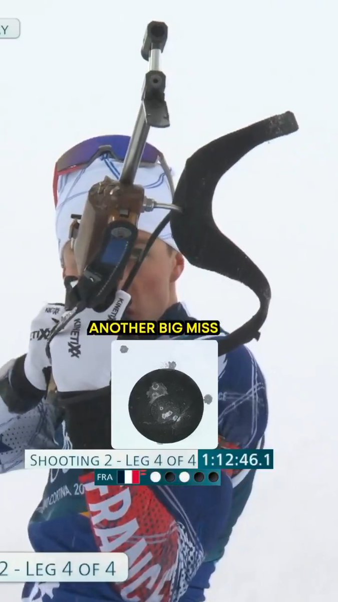 24-year-old Eric Perrot with a clutch performance anchoring France to their first-ever men’s Olympic biathlon relay gold medal! 🇫🇷🥇 #WinterOlympics