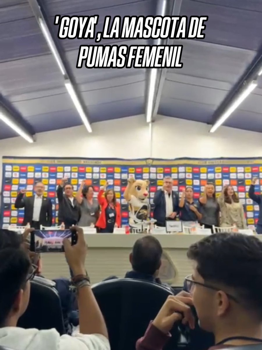 Saluden a la nueva mascota de @pumasmxfemenil 🤩 Se llama 'GOYA' y está lista para debutar en el Clausura 2026. Vía: Fernando Villa