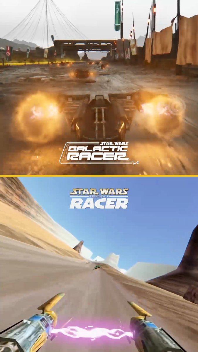 Blessed to be in a timeline with not one but two Star Wars racing games 👏