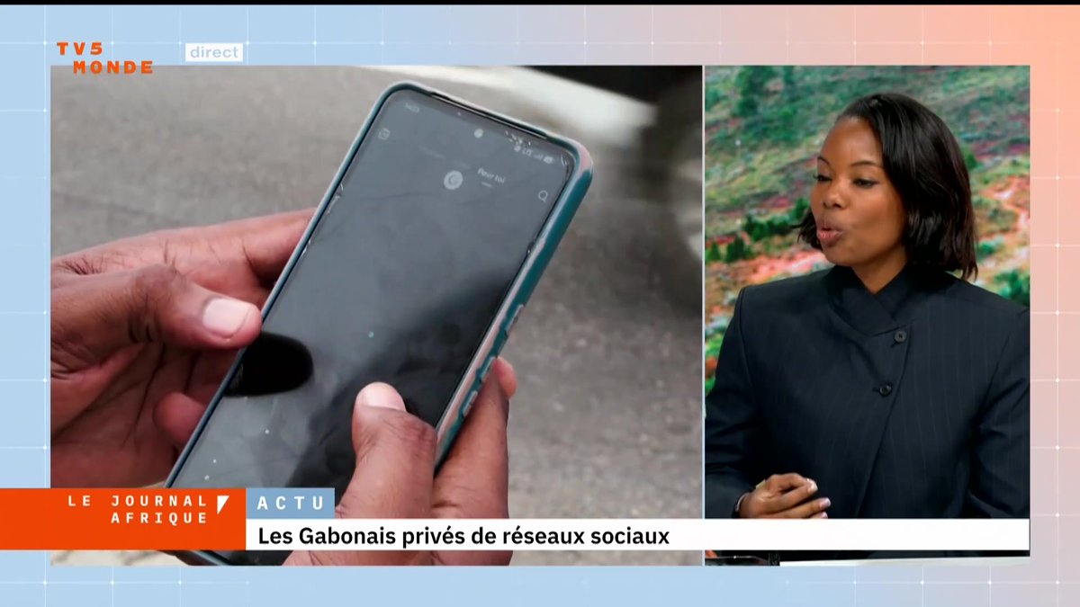 #Gabon, après la suspension des réseaux sociaux... Notre invitée est la porte-parole de la présidence.. Mélodie Sambat, qu'est ce qui justifie réellement cette interdiction des réseaux sociaux ?