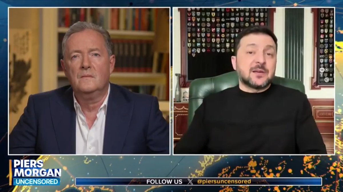 President Zelensky tells Piers Morgan he finds Trump's relationship with Putin “very painful”. 'It's more than Putin deserves.' Watch more👇 📺 Piers Morgan | Volodymyr Zelenskyy / Володимир Зеленський