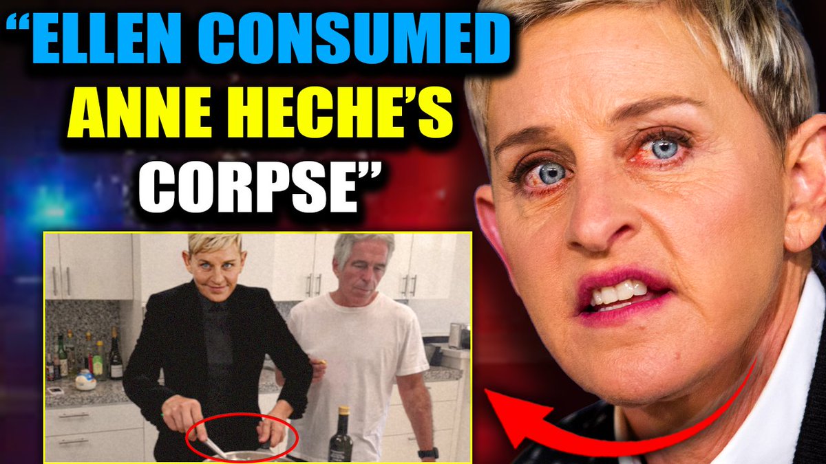 🚨 Epstein Files Reveal 'Cannibal' Ellen DeGeneres Ate Anne Heche After Murdering Her Ellen DeGeneres, the disgraced daytime TV queen, has been unmasked as the living bridge between Jeffrey Epstein's elite network and Hollywood's satanic occult core.