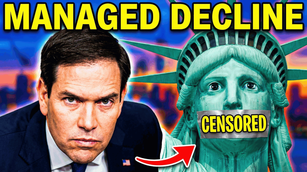 Rubio called it "managed decline" — the first sitting Secretary of State to name it out loud. Then Barbara M Boyd shows you the 1975 Trilateral blueprint that built the censorship machine designed to enforce it. And what Trump is doing to dismantle both.