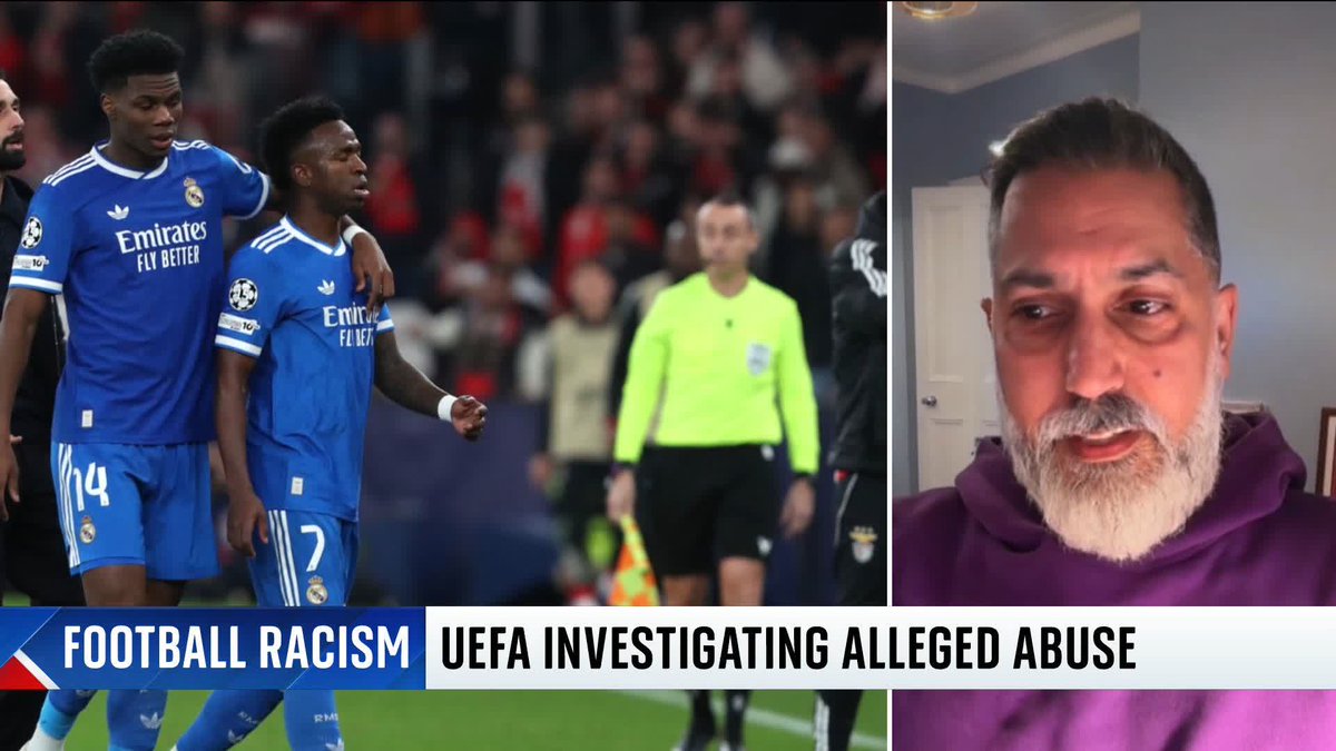 🗣️ 'What Mourinho said was shameful,' says Kick It Out Chair, Sanjay Bhandari. UEFA will investigate allegations of discriminatory behaviour after Real Madrid’s Vinicius Junior accused Benfica's Gianluca Prestianni of racism. The allegation has been denied. 📺 Sky 501 & YT
