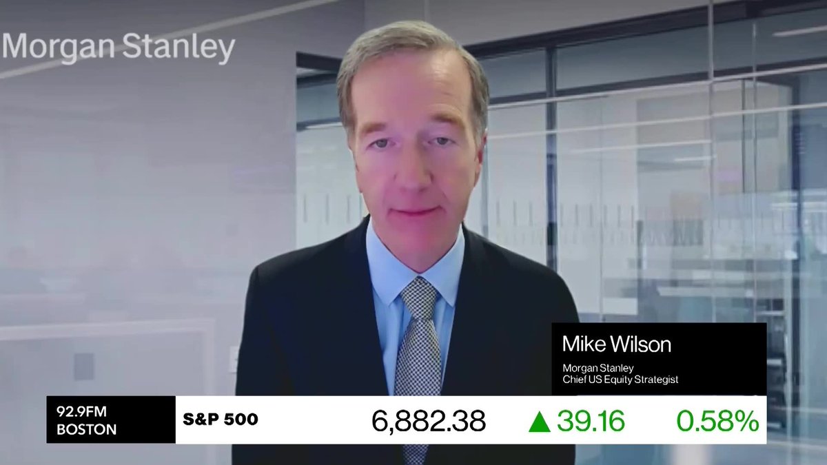Morgan Stanley Chief US Equity Strategist and CIO Mike Wilson says the Federal Reserve's independence has been fading for the better part of 20 years and the central bank is obligated to "play ball" to help financial markets operate
