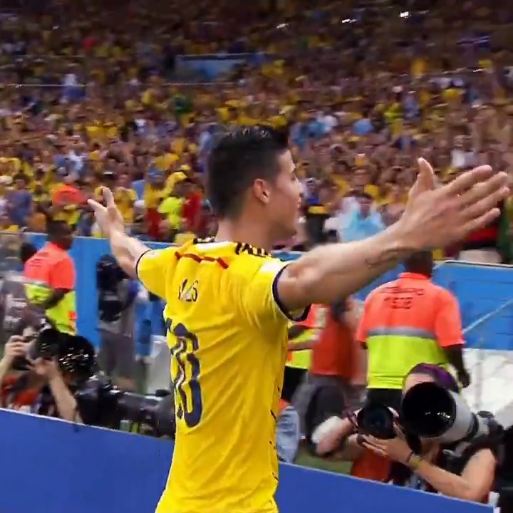 James David Rodriguez en el mundial de Brasil 2014, disfruten.