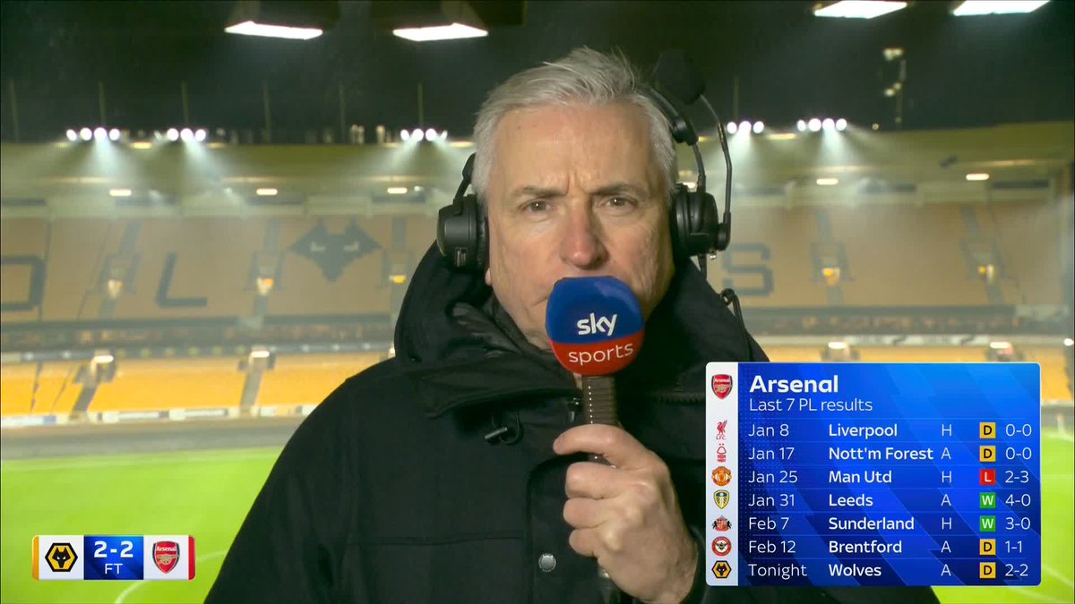 "It feels like a pivotal moment..." 👀 Alan Smith says the draw away with Wolves 'doesn't bode well' for Arsenal's title hopes 🔴