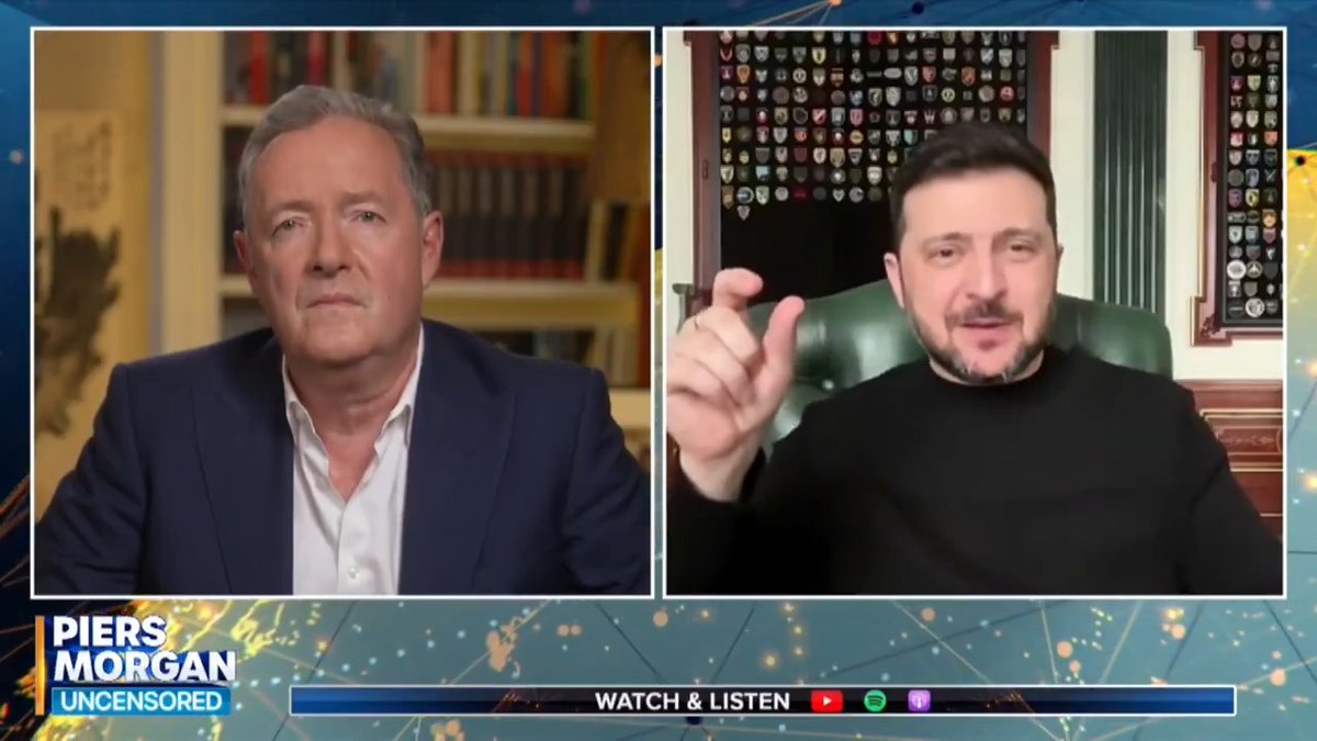 'I lost this time... I will not even say because of the war, I lost it by myself.' President Zelensky tells Piers Morgan he feels like he's missed out on his children growing up. Watch more👇 📺 Piers Morgan | Volodymyr Zelenskyy / Володимир Зеленський