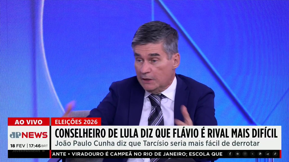 Conselheiro de Lula diz que enfrentar Flávio Bolsonaro em 2026 é o cenário eleitoral mas difícil para o petista.