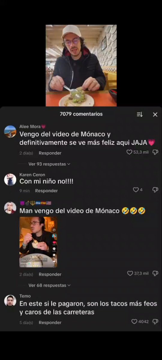 🚨 Vendido : Están funando al foodie Arturito decir que unas carnitas hediondas son lo mejor del mundo. 🤡 Todos los foodies se venden o extorsionan. 🚬 #TikTok