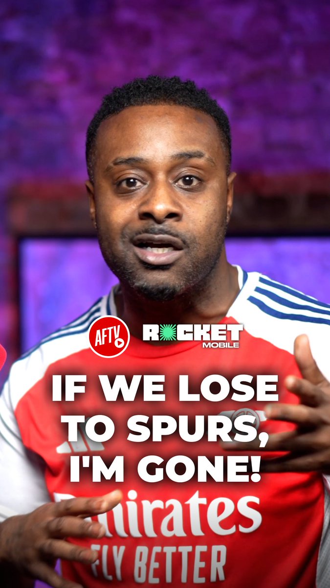 We simply have to beat Spurs. And then some 🔥 Get unlimited data, calls, and texts for just £16 a month! Switch now to Rocket Mobile 👉 #ad UK only. T&Cs apply. #FanCams