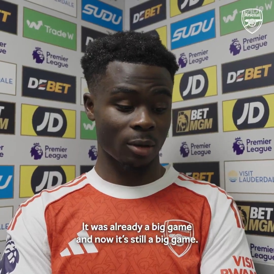 💬 “It's still in our control so we just need to focus on that, fix the issues and get back to winning ways.” Bukayo on tonight’s point at Molineux 👇