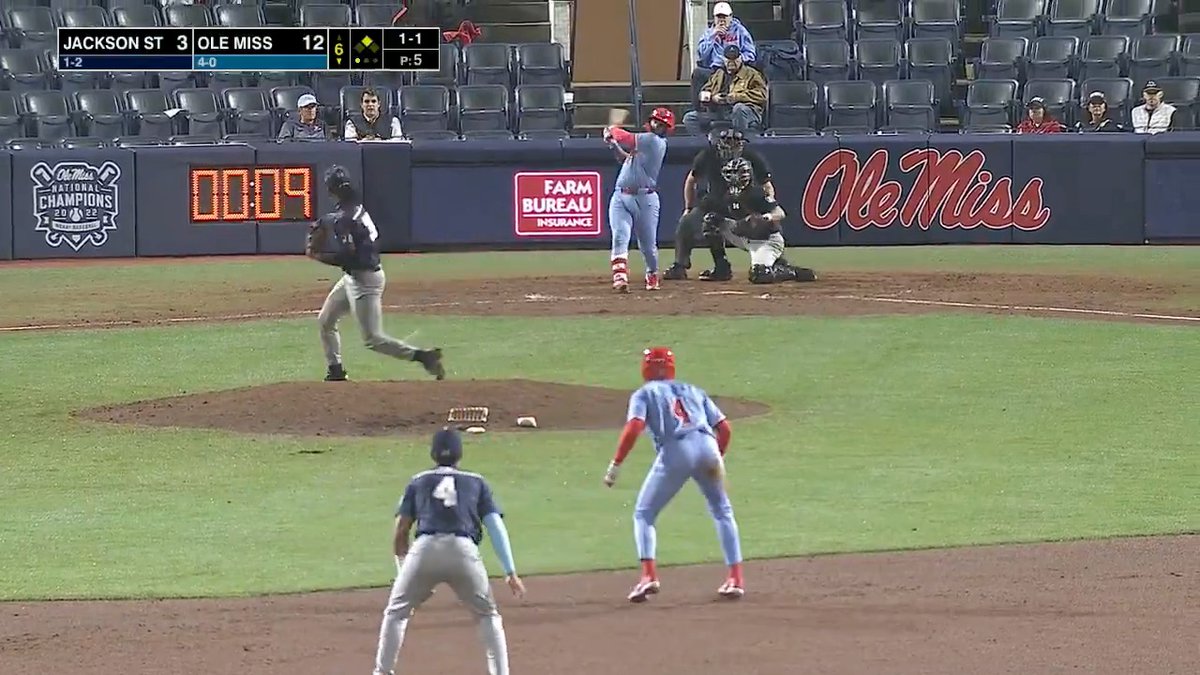 First career hit ✅ First career RBI ✅ Luke Romine Ole Miss 13 | Jackson State 3