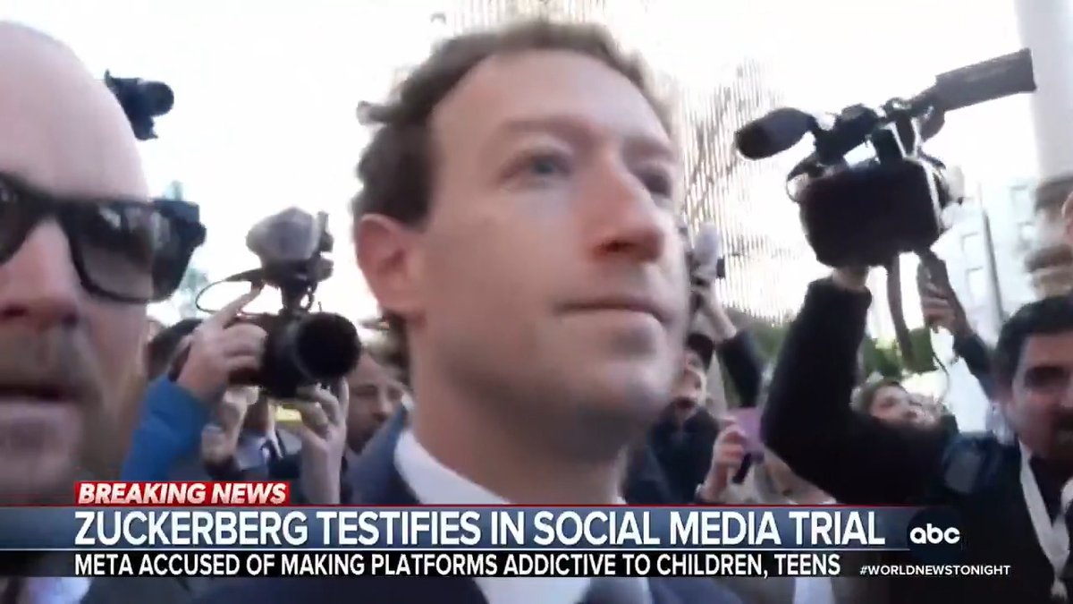 In a landmark trial, Meta CEO Mark Zuckerberg was grilled over claims that Instagram is designed to be addictive for kids and teens. @ESchulze has details.
