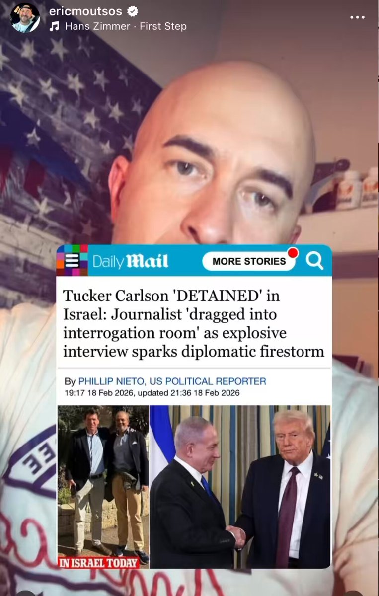 Why isn’t the state run media or Trump administration talking about what happened to Tucker Carlson in Israel?
