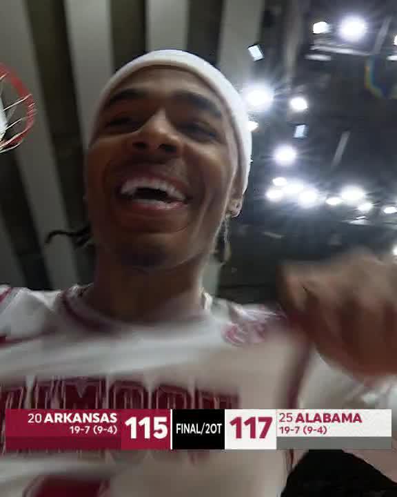 BAMA SURVIVES A DOUBLE OT INSTANT CLASSIC 🤯 Alabama Men’s Basketball x #SECMBB
