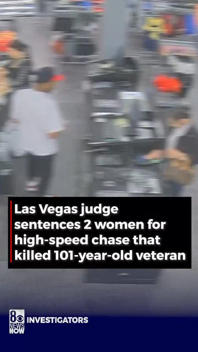This is a crazy story. An armed robbery in Las Vegas turned into a police chase, which ended when the suspects collided with a 101-year-old World War II veteran. One woman pointed a gun at police, leading officers to shoot. She and her accomplice just learned their fate.