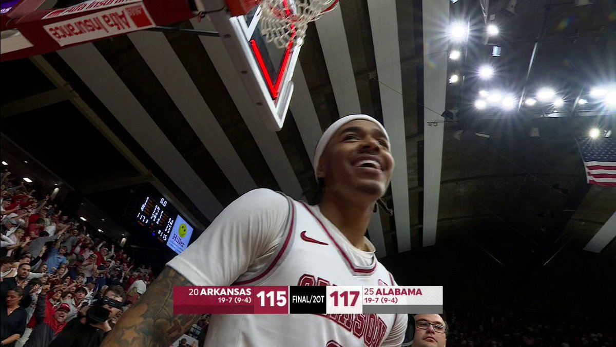 INSTANT CLASSIC IN TUSCALOOSA 🍿 NO. 25 ALABAMA WINS A 2OT CLASSIC DESPITE 49 PTS FROM DARIUS ACUFF JR. 😱