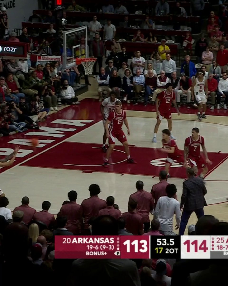 A LEGACY GAME FOR LABARON PHILON JR. AND THE CRIMSON TIDE 🔥 No. 25 Alabama wins it in a 2OT thriller vs. No. 20 Arkansas 😤