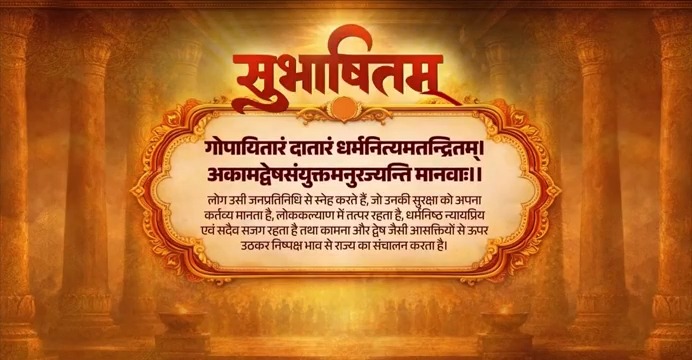 छत्रपति शिवाजी महाराज ने जन-जन के कल्याण को सदैव सर्वोपरि रखा और उनकी सुरक्षा के लिए स्वयं को समर्पित कर दिया। इसलिए उनका जीवन आज भी भारतवर्ष के लिए पथ-प्रदर्शक बना हुआ है। गोपायितारं दातारं धर्मनित्यमतन्द्रितम्। अकामद्वेषसंयुक्तमनुरज्यन्ति मानवाः।।