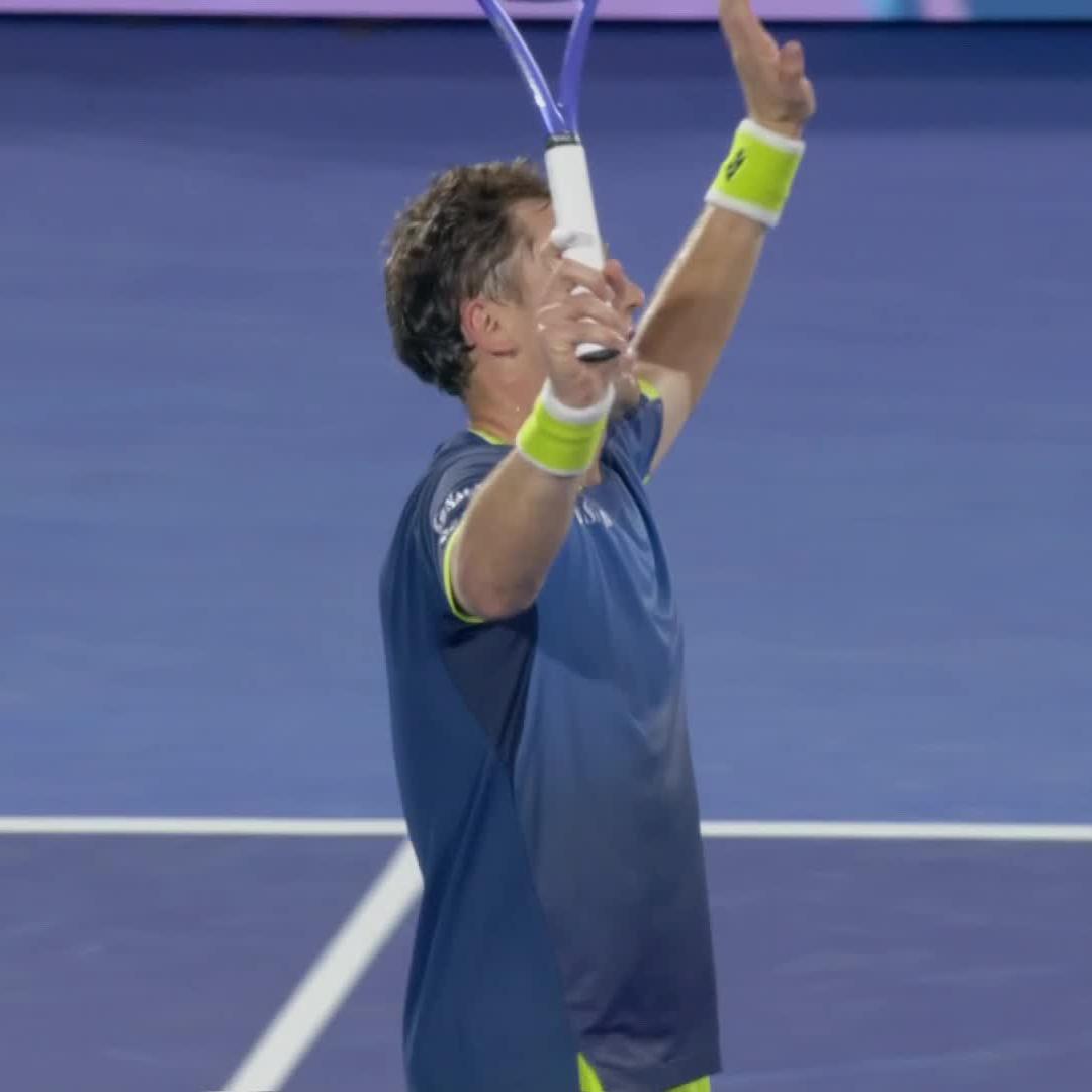 Gotta love it 😊 Casper Ruud defeats Giron in 3 tight sets in his debut outing in Delray Beach! #DBOpen