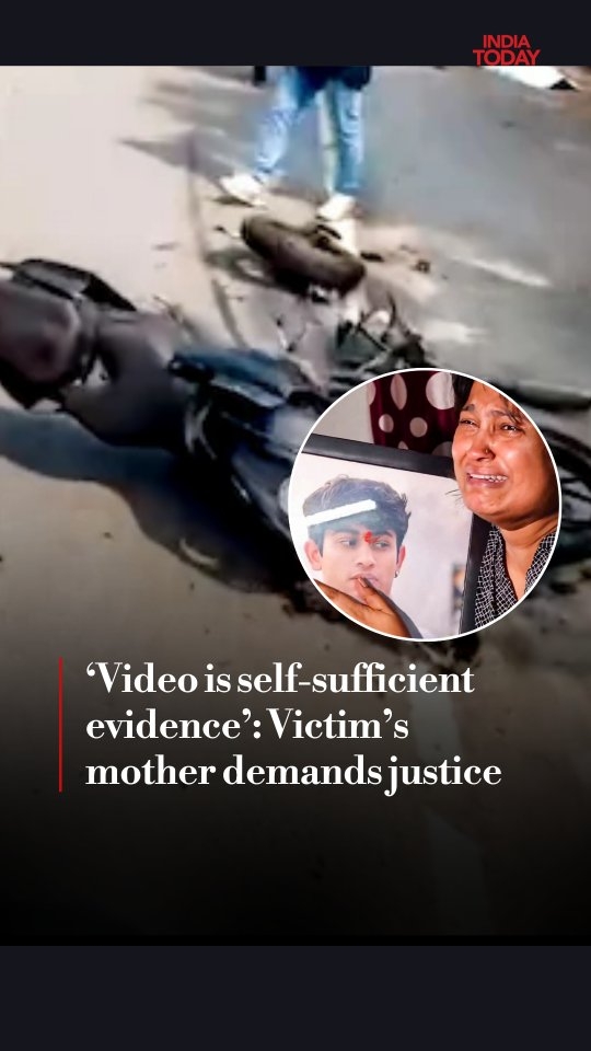 "Video is self-sufficient evidence," says the mother of a 23-year-old man, who was killed in a car crash where a minor was behind the wheels in Delhi on February 3. Sahil Dhaneshra died in a crash that involved a SUV, being driven by a 17-year-old, hitting his bike head-on in Delhi's Dwarka. The minor, who was later caught, did not have a driving licence, and was sent to an observation home by the Juvenile Justice Board. However, he later got interim bail to appear for his Class 10 board examination. #DwarkaCarCrash #Delhi #5Live #SahilDhaneshra #Mother #ITTVReels Sneha Mordani