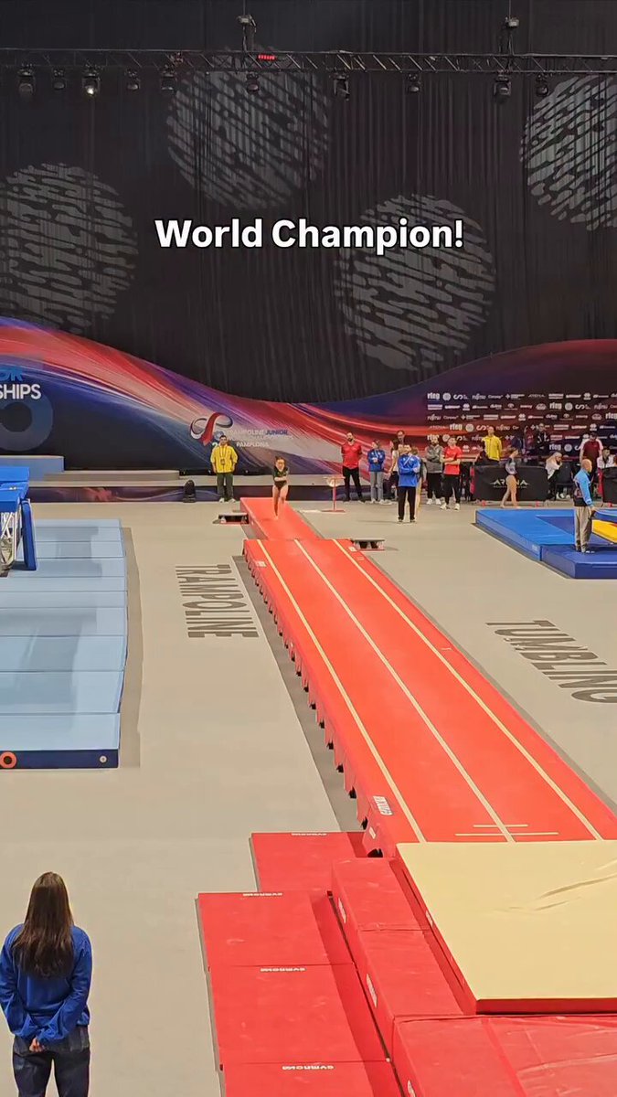 15 yr old Australian tumbler becoming World Champion with this insane routine
