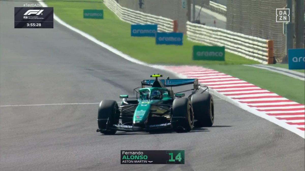 ¡Alonso en pista desde primerísima hora! Hoy, Fernando rueda TODO EL DÍA 🙌 Vente a vivirlo a DAZN: #TestDAZNF1 #F1Testing 🏁