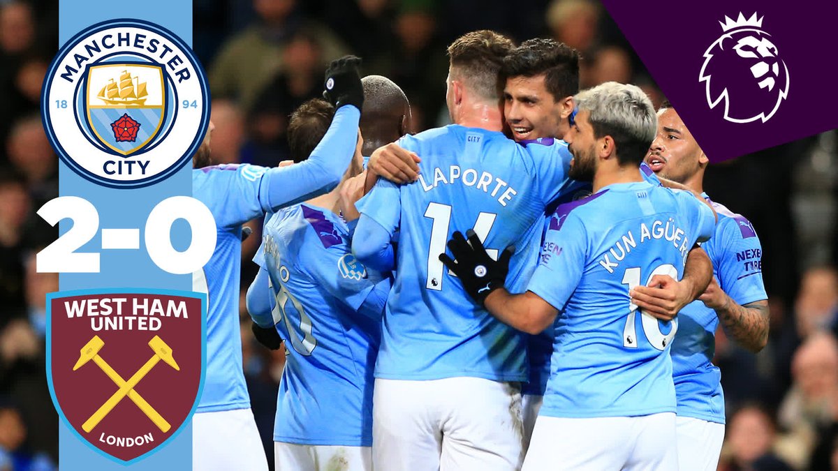 #OnThisDay: #ManCity 2-0 West Ham [2020] ⚽️ [30'] Rodri ⚽️ [62'] Kevin De Bruyne