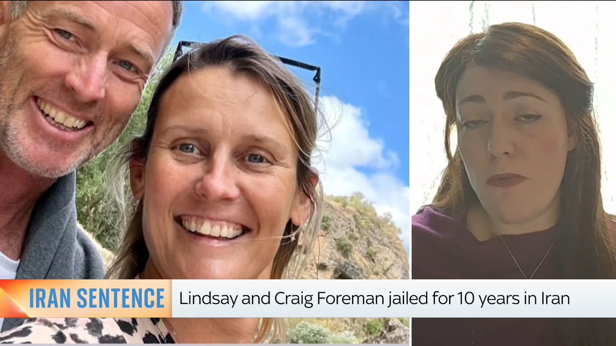 🗣️ "The British government should be saying very clearly that the Foremans are not spies" Shadow national security and safeguarding minister Alicia Kearns MP talks to Kamali Melbourne about Lindsay and Craig Foreman, who have been jailed for 10 years in Iran.