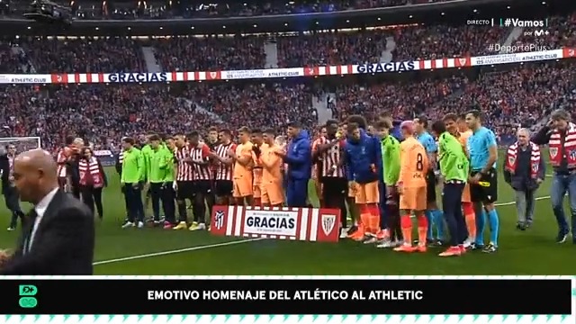 #TalDiaComoHoy (19.2.2023), el Atlético de Madrid tuvo el bonito gesto de homenajear al club del cual surgió, el Athletic Club, con motivo de su 125º aniversario. Participaron jugadores que han militado en ambos equipos y se cedió la rojiblanca a los de Bilbao.