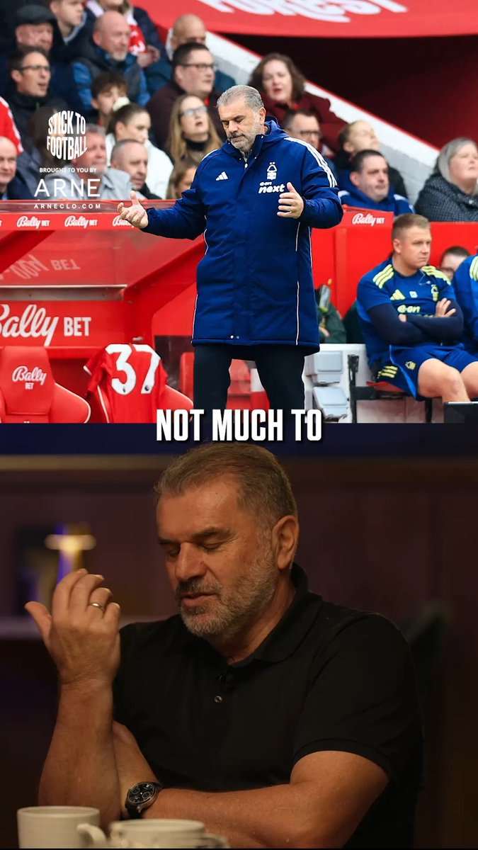 "That was a bad decision by me to go in there." 🙄 Ange revisits a difficult chapter at Nottingham Forest... 🌳