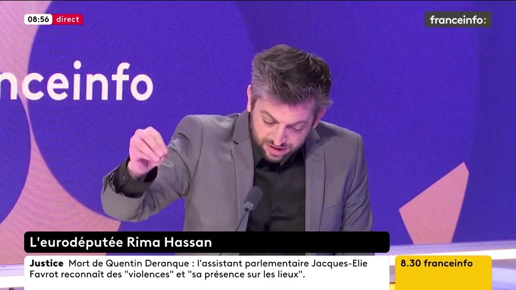 - « Après un article sur Epstein dans Le Parisien, Robin Korda a été pris à partie par Rima Hassan. Sa famille a été menacée. Comment vous le qualifiez? » - Manuel Bompard : « Je suis absolument solidaire » - « Donc vous condamnez Rima Hassan? » - « Non »