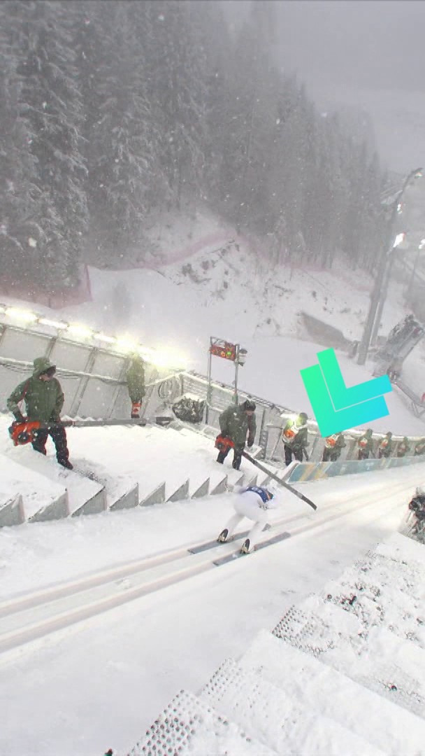 ¡Con el palo en la cabeza! 💥 El incidente de Ben Loomis durante la combinada nórdica. #MilanoCortina2026