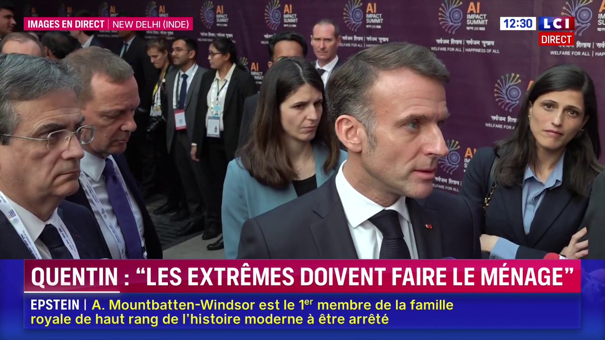 🔴 "Quiconque veut défendre ses idées, aller aux urnes, convaincre, n'a pas le droit d'utiliser la violence", Emmanuel Macron qui "appelle à la responsabilité, à lever ces ambiguïtés, à interdire eux-mêmes les groupes qui en leur sein pratiquent ces violences"