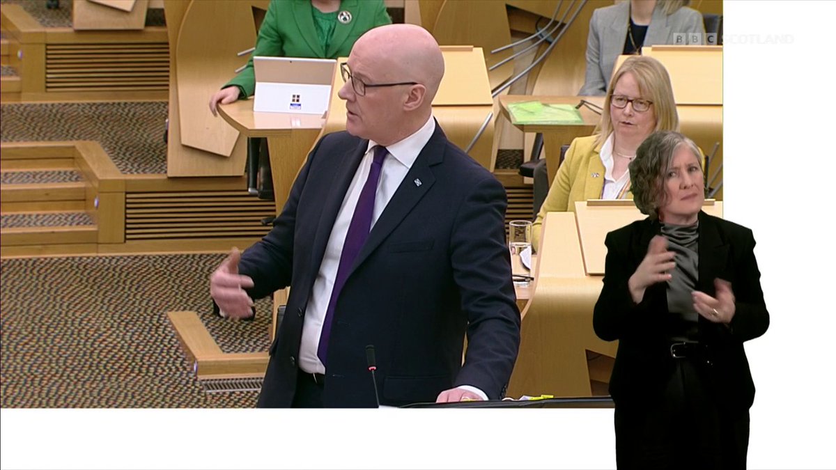 Scottish Lib Dem leader Alex Cole-Hamilton says three-quarters of newly qualified teachers can't get full-time posts FM John Swinney says in Scotland there are a higher number of teachers per pupil than across the UK #FMQs live:
