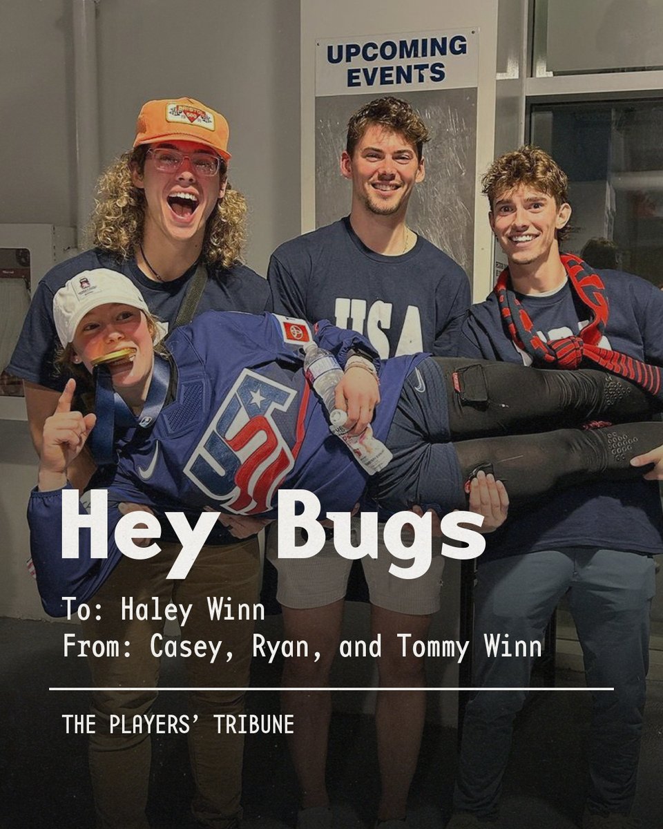 “You have three older brothers that now look up to you. You will always be our champion.” As Haley Winn gets ready for Team USA’s gold medal game against Canada, her brothers, Casey, Ryan and Tommy, leave their sister an encouraging and heartwarming voicemail. ❤️ USA Hockey | The Olympic Games