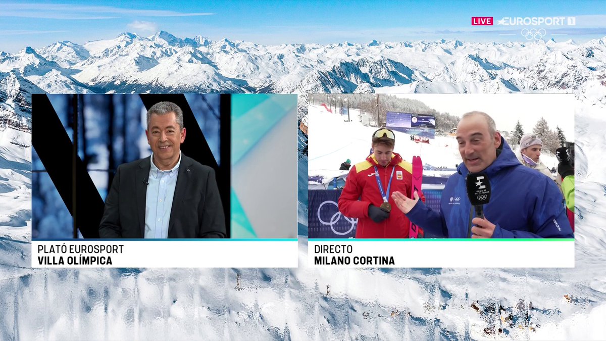 "He soรฑado mucho con el dรญa de hoy. Es una sensaciรณn indescriptible" ๐ฃ๏ธ Oriol Cardona, en Eurosport.es con Alberto Glez -Pipe- tras ganar el oro olรญmpico en esquรญ de montaรฑa. #MilanoCortina2026