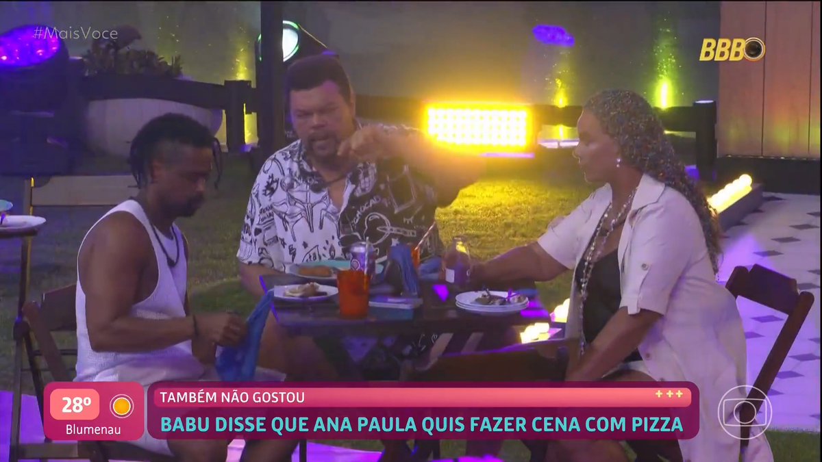Babu não gostou nada da treta sobre a pizza e disse que Ana Paula quis fazer uma cena 🤔 #BBB26 #RedeBBB #MaisVocê
